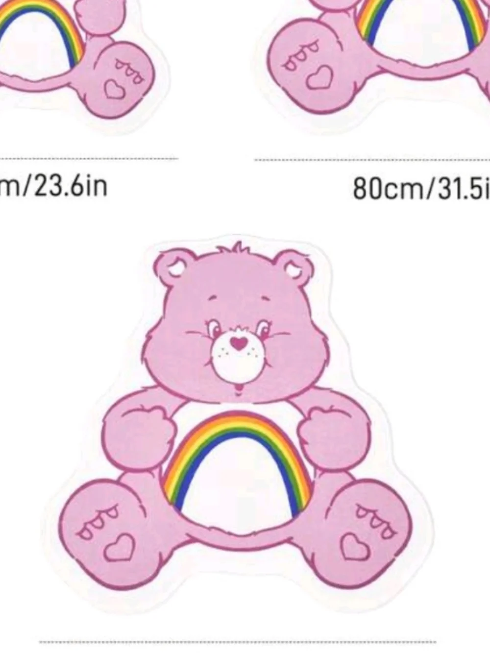 Pink Rainbow Care Bear Rug